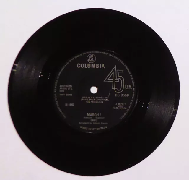 Lulu – Boom Bang-A-Bang c/w March! 7” Vinyl Record - Eurovision Winner 1969