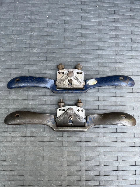 2 Record Vintage Spokeshaves No.0151 Flat And Round Sole Vintage Tools
