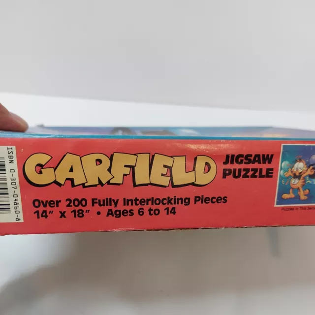 Garfield Cat 200 Piece Jigsaw Puzzle Golden 4860 Complete 1978 Top Hat Balloons 3