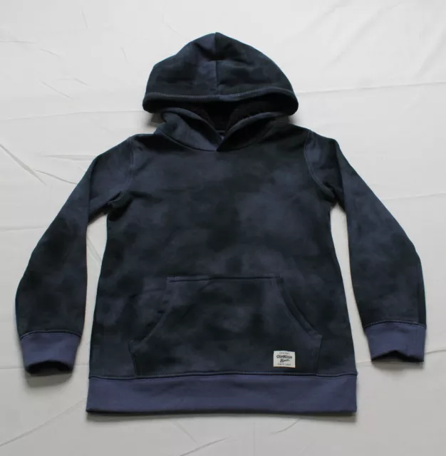 Osh Kosh B'Gosh Unisex Kid's Sherpa Lined Pullover Cozy Hoodie DM9 Blue Size