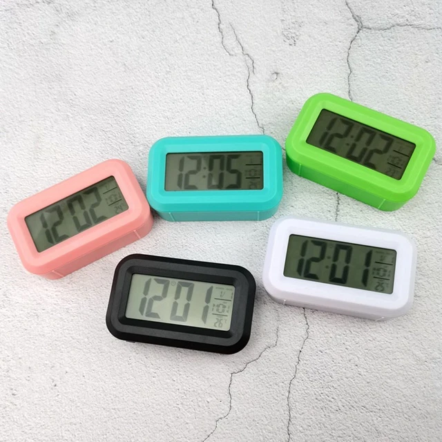 LED Arrière Clair Control-Calendar Numérique LCD Snooze Electronic-Alarm clock
