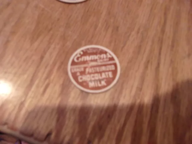 Emmons Dairy Big Rapids Michigan Milk Bottle Cap   Chocolate Milk