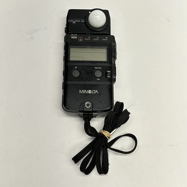 Minolta Flash Meter Iv Handheld Auto Light Exposure Fair Condition Working