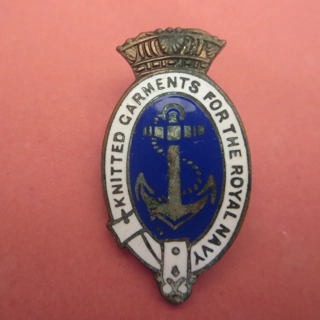 Knitted Garments for the Royal Navy Volunteers Lapel Badge/Brooch