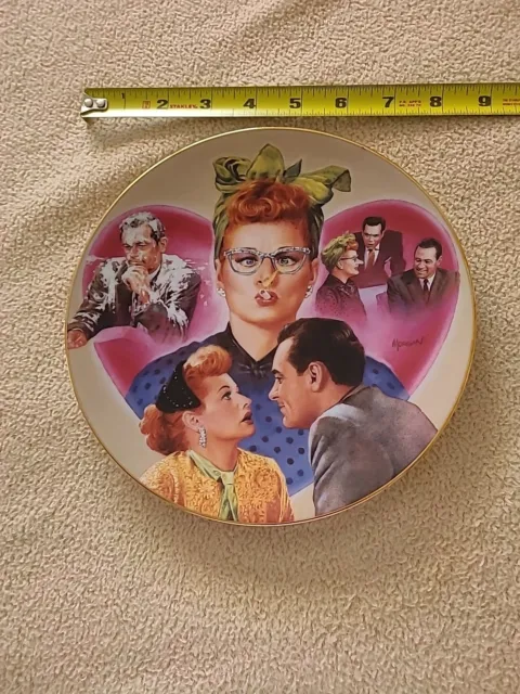 1996 I Love Lucy L.A. At Last Lucy Meets The Stars Collector Plate Hamilton Coll