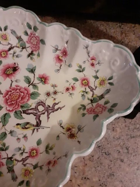 Beautiful "Chinese Rose" dish By James Kent Ltd Old Foley Made in England 3