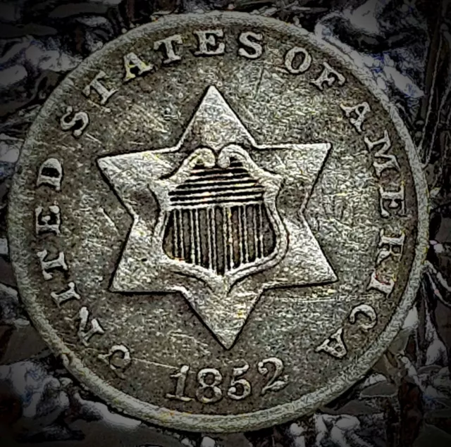 1852 Three Cent Silver