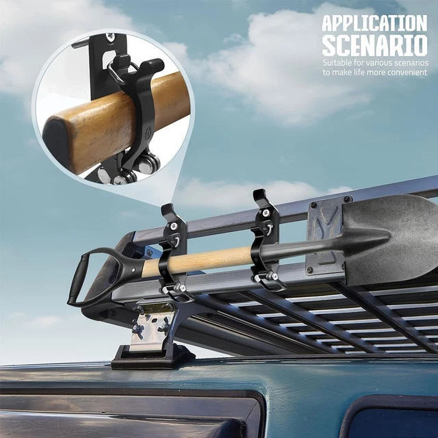 SHOVEL HOLDER CLAMP Wall Mount Kit Quick Release Shovel Rack For Roof ...