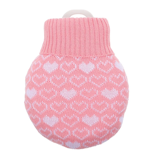 Silicone Hot Water Pouch Hand Warmer Bag Bottle Cover Winter Child Household