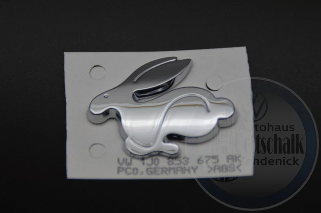 ORIGINAL VW GOLF 4 IV GTI Rabbit Emblem Logo chrom Hase 1JO853675AK EUR ...