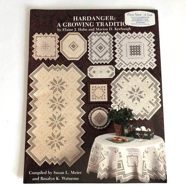 Mantel Hardanger: A Growing Tradition 1993 Doilies Runner Holm and Keebaugh
