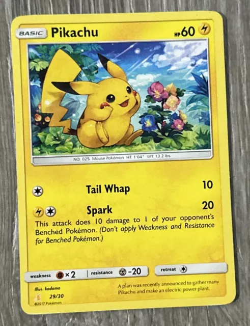 Pokemon Card 2017 Lycanroc & Alolan Raichu Trainer Kit - Pikachu 29/30
