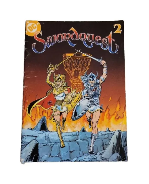 SWORDQUEST #2  (DC, 1982)  ATARI VIDEO GAME Insert Comic