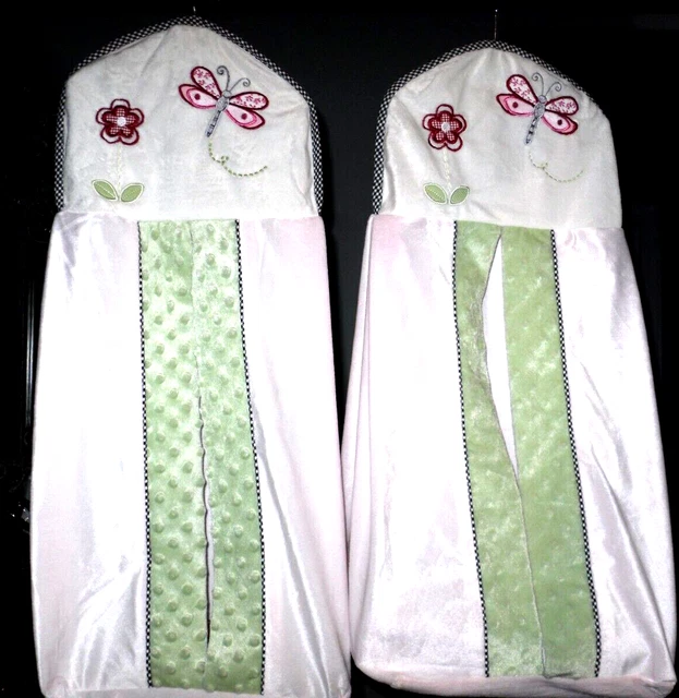 KIDSLINE LADYBUG PINK Green Plush 5 Piece Nursery Crib Bedding Set 39.99 PicClick