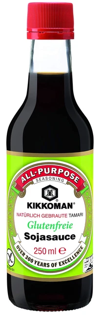 Salsa di soia Kikkoman senza glutine Asia salsa di spezie scorta 7 x 250 ml NUOVA MHD 1/24