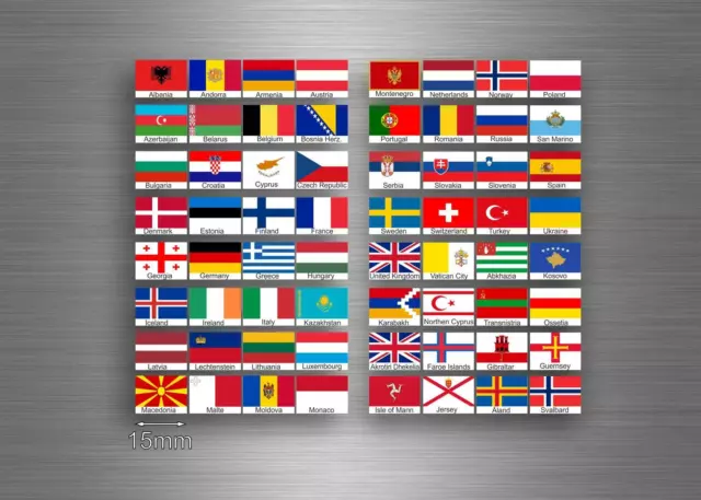 Planche autocollant sticker drapeau europe pays rangement classement txt timbre