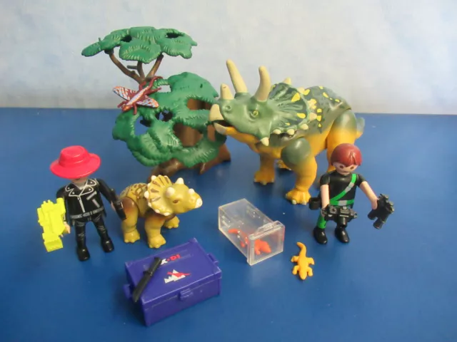 5234 Triceratops mit Baby  DinoFiguren Dinosaurier komplett Playmobil 7619