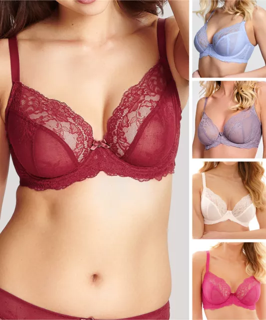 PANACHE ANA PLUNGE Bra 9396 Underwired Non Padded Stretch Lace Lingerie  $27.63 - PicClick
