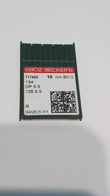 Groz-Beckert Industrial Sewing Machine Needles Dp X 5  Size 80/12 Thick Shank