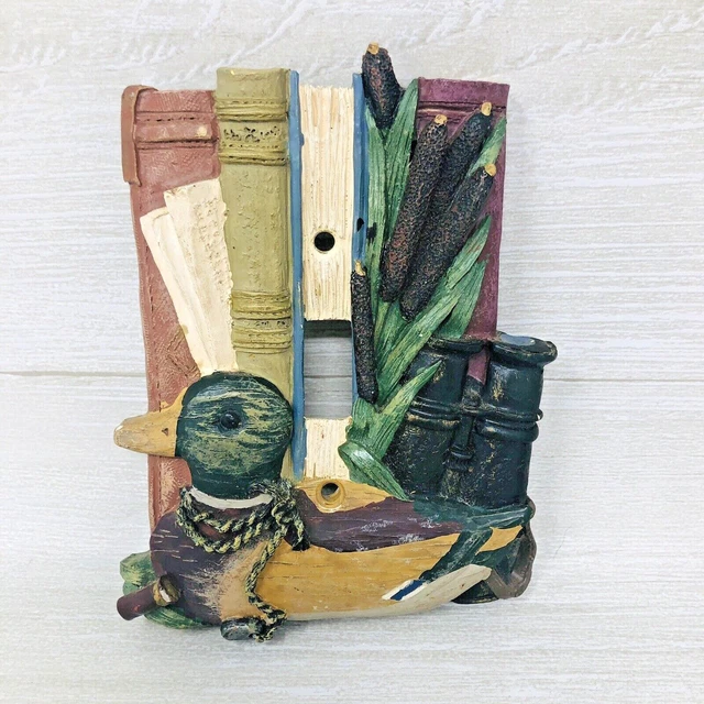 Duck Hunter Light Switch Cover 3D Cabin Decor Novelty