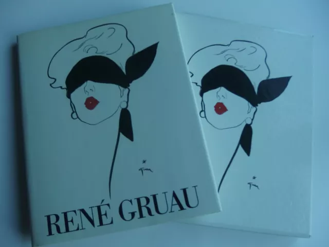 Rene Gruau Joelle Chariau  Mode Paris Haute Couture Fashion Illustration