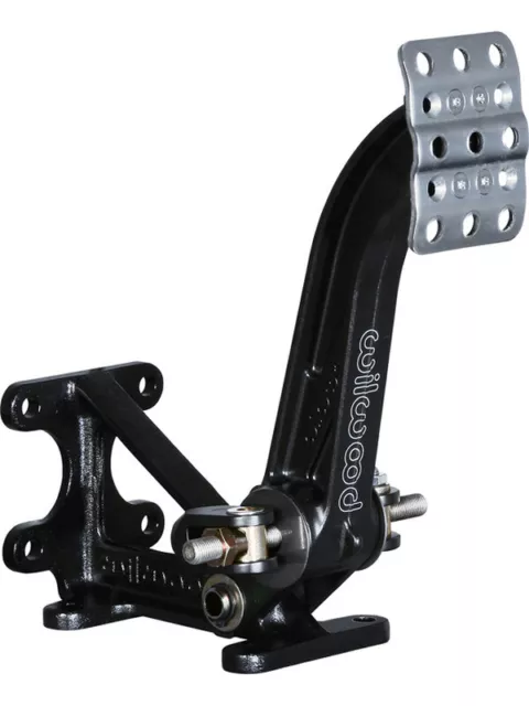 Wilwood Brake Pedal Assembly Floor Mount Aluminum Black Rectangle 6 (340-13831)