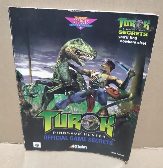 Guide - Turok Dinosaur Hunter Official Game Secrets (Prima Games,1997) Used N64