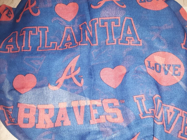 Atlanta Braves Womens Infinity Scarf Jersey Clr S M L Xl Mlb Baseball Super Cute