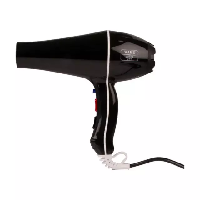 Wahl Powerdry 2000W Professional Hair Dryer Tourmaline Ionic - 2 Nozzles - Black