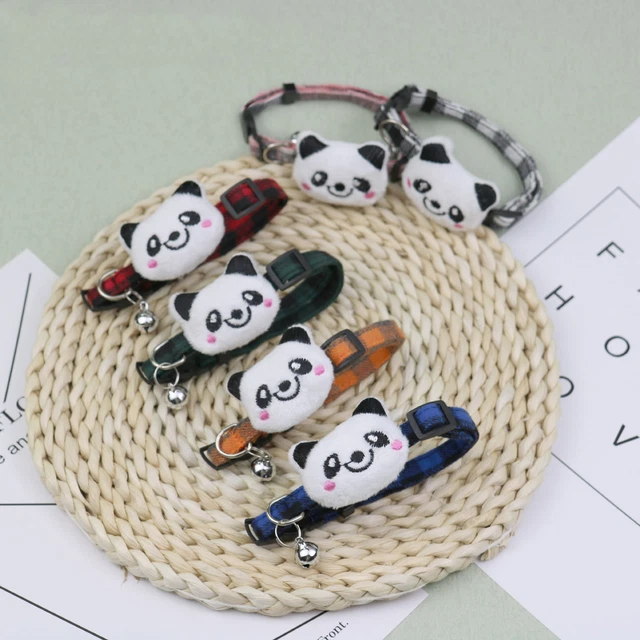 Puppy Collar Comfortable Washable Neck Tie Pet Plaid Collar Cute Accessories