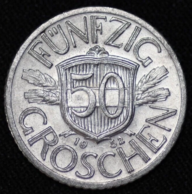 AUSTRIA ~ 1952 ~ 50 Groschen ~ ( 1 COIN ONLY ) World Coin ☘️ W-#181 ☘️