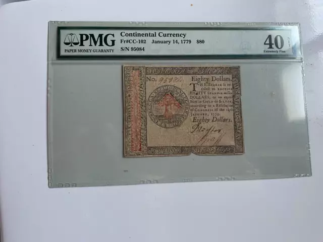 1779 - Jan,14 Continental Currency $80.00 Fr#102