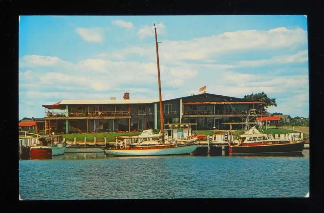 1970s The Flying Bridge Restaurant Old Boats Falmouth MA Barnstable Co Postcard