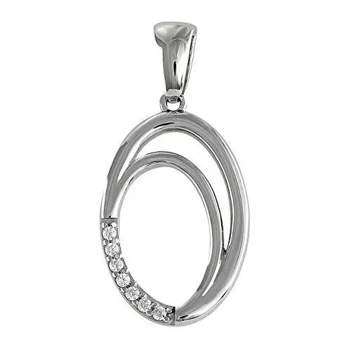 SilberDream SDH436W Pendentif ovale en argent 925 pour femme