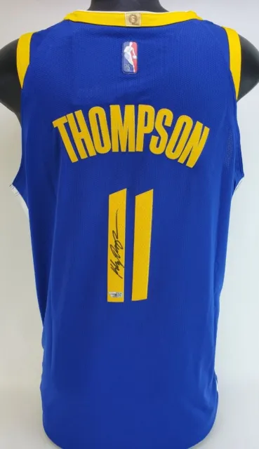 Klay Thompson Autographed Signed Golden State Warriors Nike NBA  Jersey Fanatics