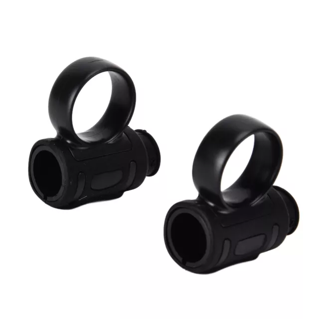 (nero intero) 2 pz clip per batteria clip controllo silicone clip dito anello bastoncini per batteria