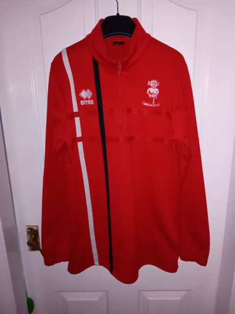 Authentic Errea Lincoln City 1/4 Zip Training Top Size Large