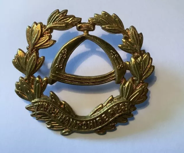 British Army, 7th Battalion, The Hampshire Regiment Cap Badge.