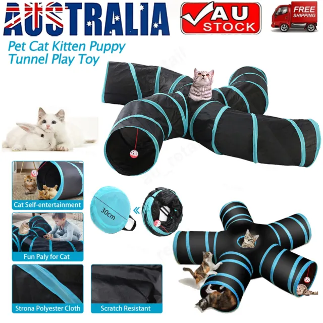 4/5 Ways Pet Tunnels For Cat Kitten Puppy Runway Large Tunnel Climbing Funny