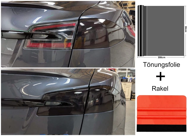 2 Pellicole Per Fari, Nero Scuro, 200 X 30 Cm, Pellicola - Foto 7