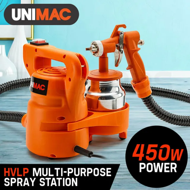 Unimac Electric Paint Sprayer Gun DIY 450W HVLP Portable Spray Station