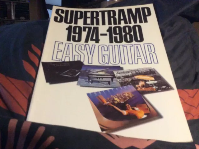 Livre de partition. SUPERTRAMP 1974/1980 d’asystolie guitar (accords musi parol