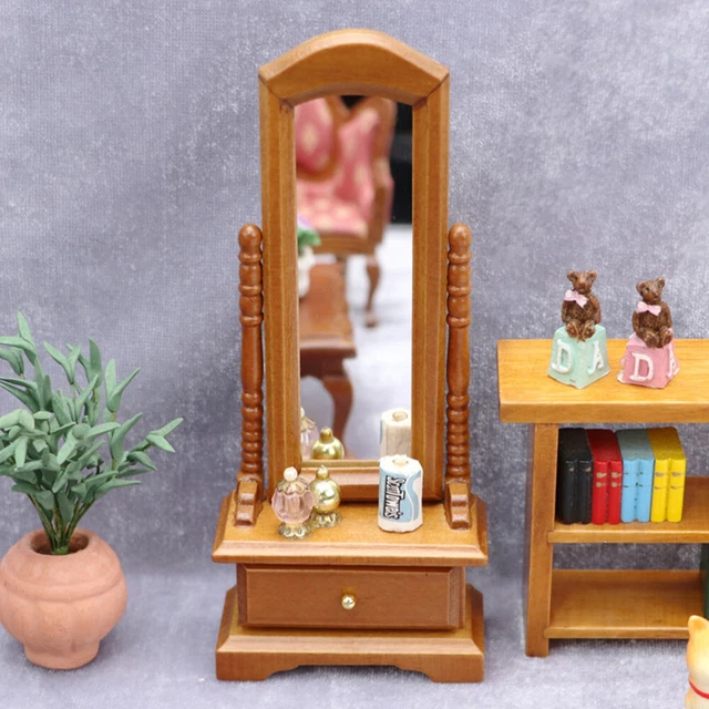 Miroir De Poupée Ancienne – Accessoire Poupée Jumeau – Miniature Rétro