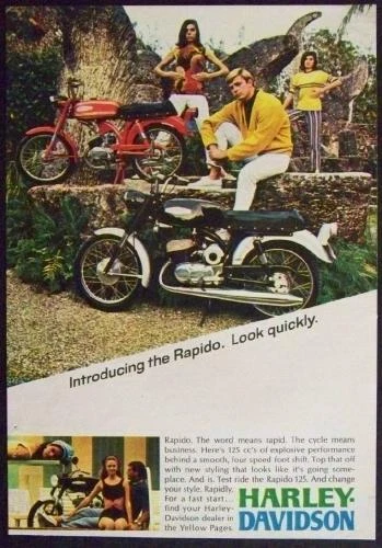 125 harley davidson rapido for sale 1968
