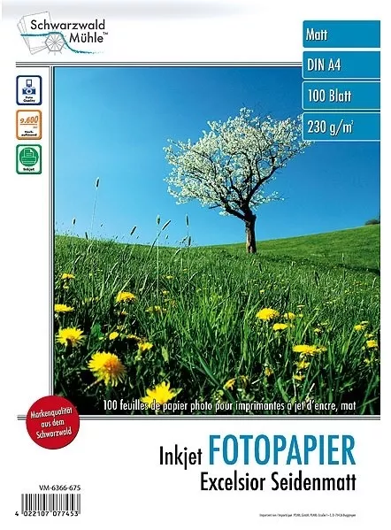 Papier Photo Mat A4 - 120g/m² - 100 Feuilles - Apli