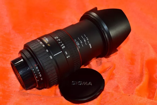 SIGMA AF-MF ZOOM LENS 28-200mm 3.5-5.6 DL ASPHERICAL IF HYPERZOOM MACRO NIKON AF