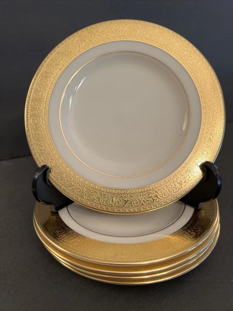 Lenox China WESTCHESTER Gold Encrusted Lot Of 5 Bread & Butter Plates Exc