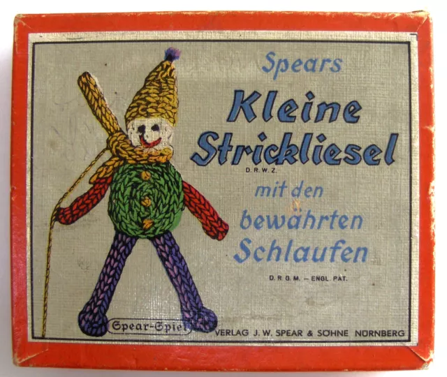 Ancien Tricotin  bois allemand dans sa boîte : Kleine Strickliesel, années 30.