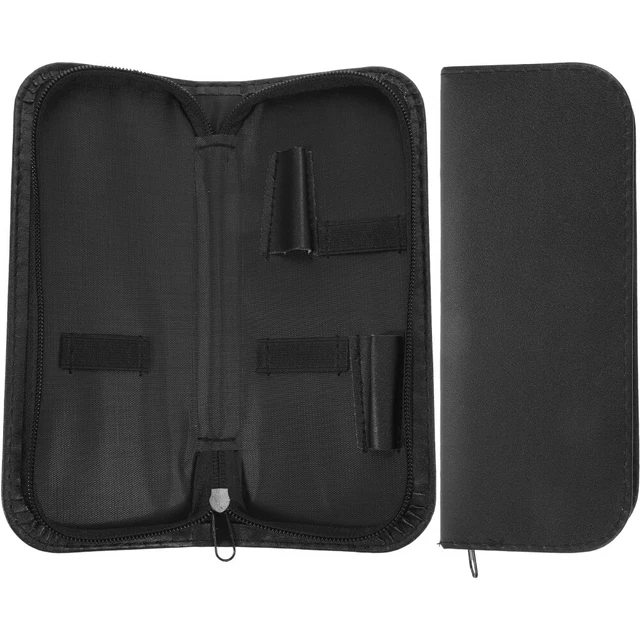 2 pz supporto forbici salone borsa barbiere capelli forbici borsa in pelle