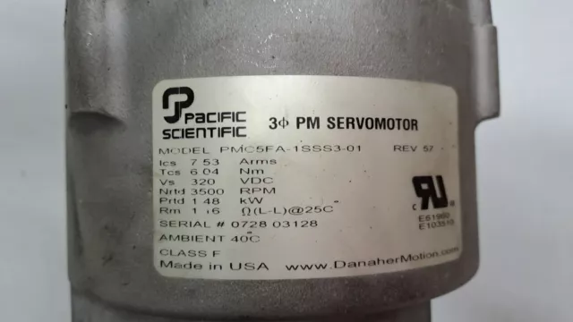 HP Indigo 5500 Main motor PACIFIC SCIENTIFIC PMC5FA-1SSS3-01